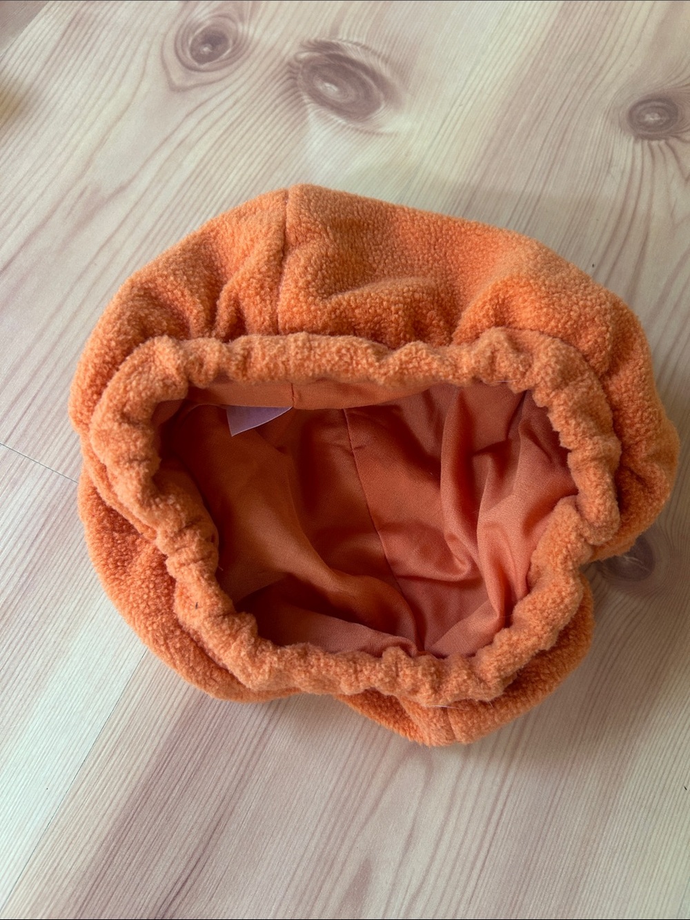 Pottery Barn Kids Orange Pumpkin Costume with Green Leaf Collar and Hat - Picture 6 of 9